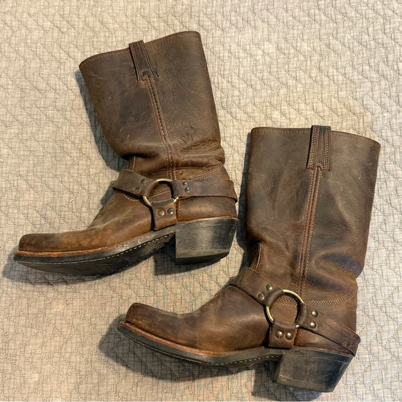 Frye Dark Brown Leather Boots
